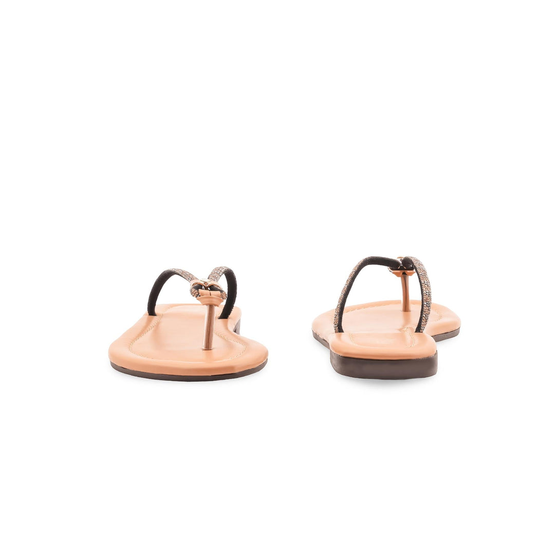 Beige Casual Chappal For Ladies CL2292