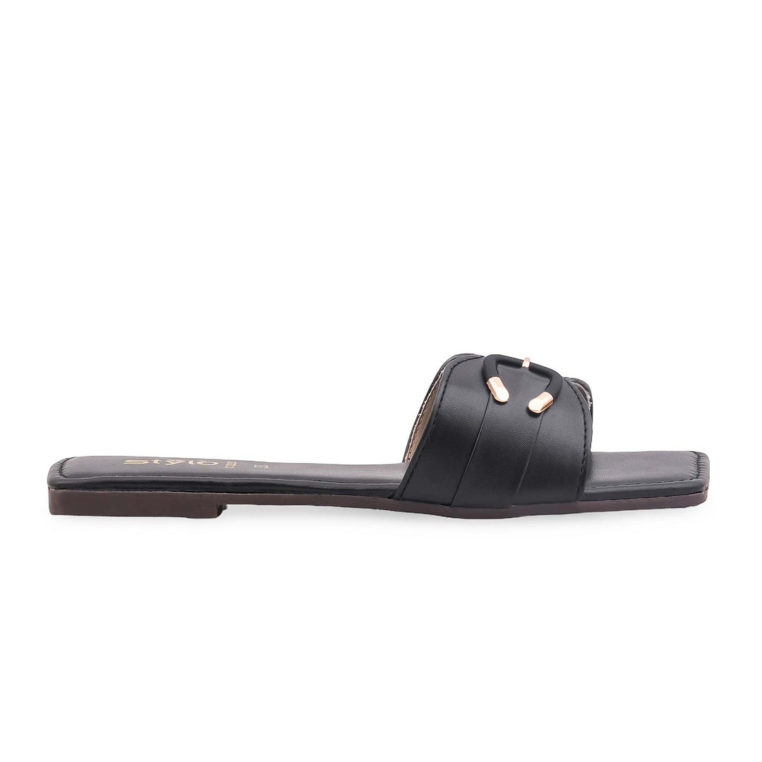 Black Casual Slipper For Women CL2293