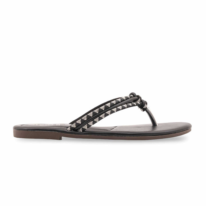 Black Casual Chappal For Women CL2299
