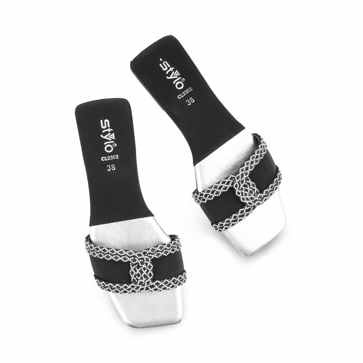 Black Casual Slipper For Women CL2302