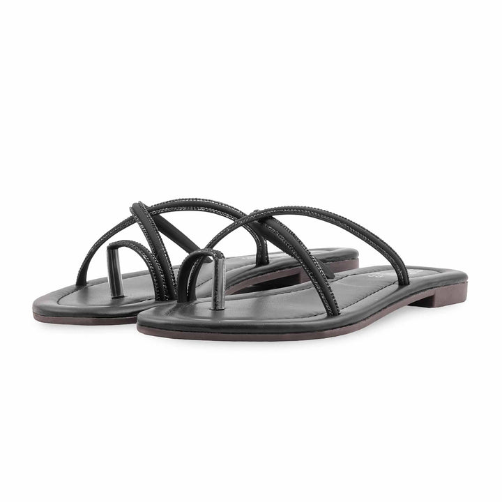 Black Casual Women Chappal CL2308