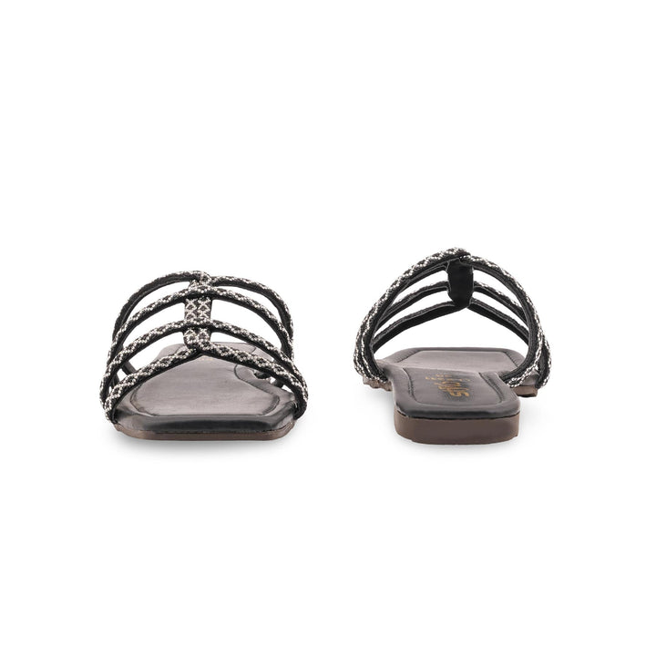 Black Casual Slipper For Ladies CL2311