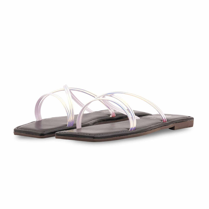 Black Casual Slipper For Ladies CL2319