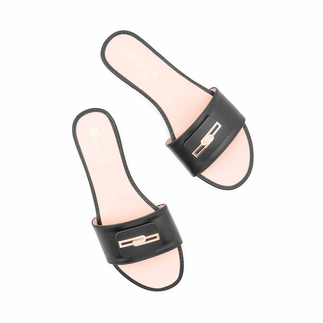 Black Casual Women Slipper CL2331