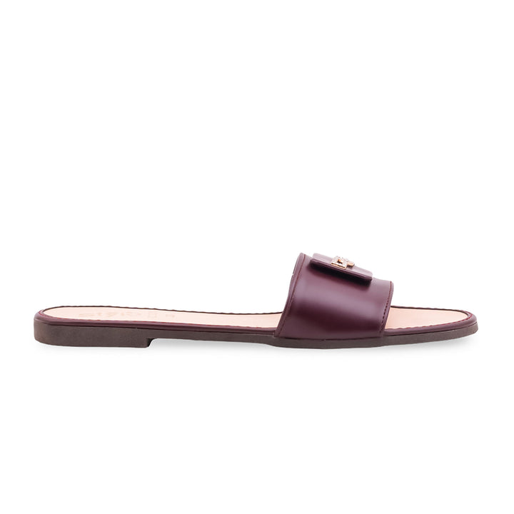 Maroon Casual Women Slipper CL2331