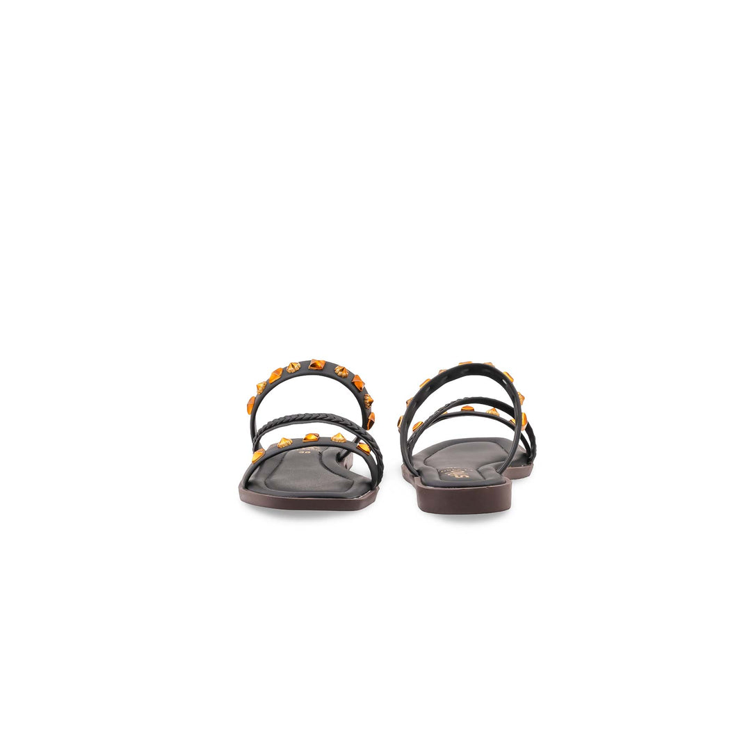 Black Casual Slipper For Women CL2350