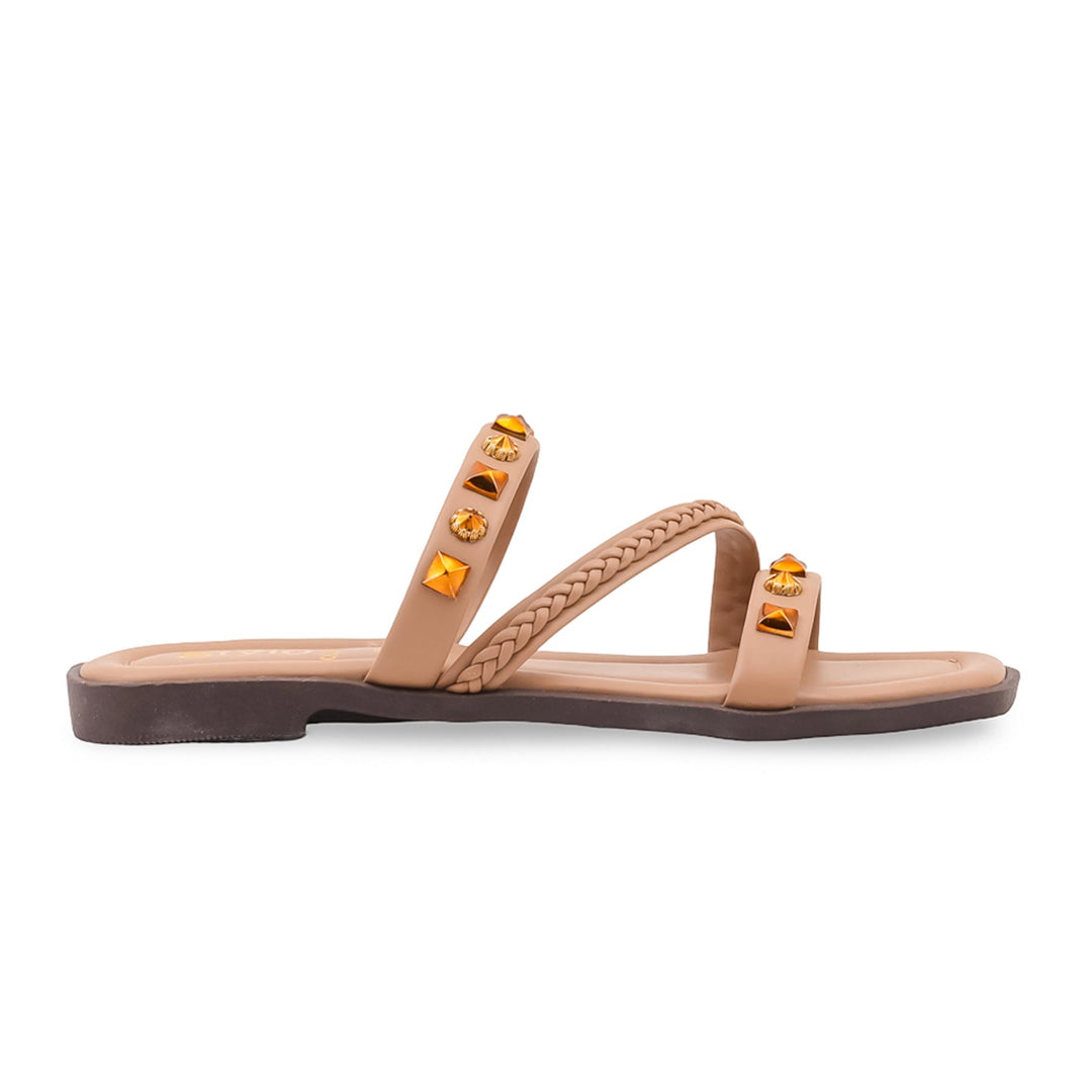 Beige Casual Slipper For Women CL2350