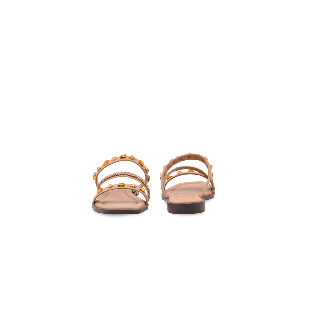 Beige Casual Slipper For Women CL2350