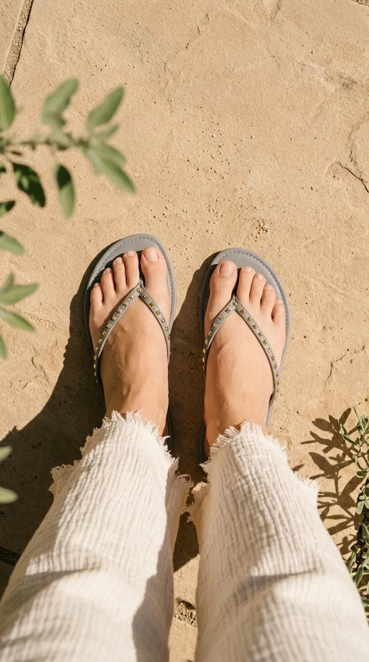 Grey Casual Chappal For Ladies CL2353