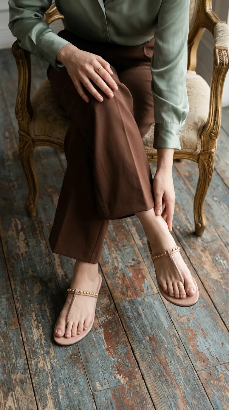 Pink Casual Chappal For Ladies CL2357