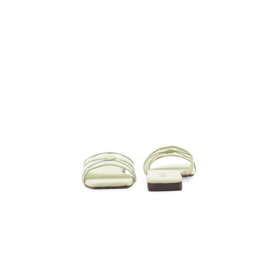 Green Casual Slipper For Women CL2366