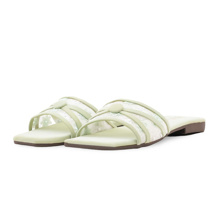 Green Casual Slipper For Women CL2366