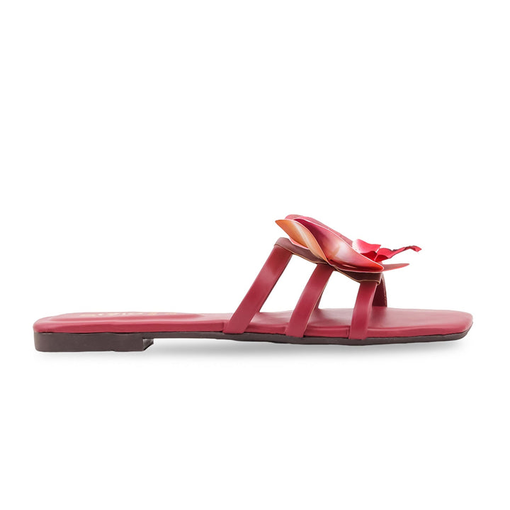 Maroon Casual Slipper For Women CL2375