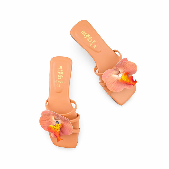 Beige Casual Slipper For Women CL2375