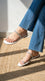 White Casual Chappal For Ladies CL2380