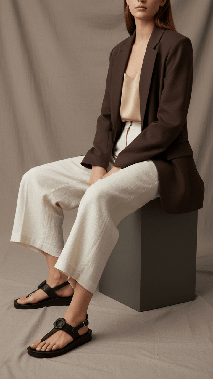 Black Casual Sandal CL5447