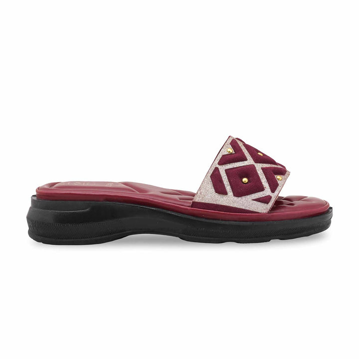 Maroon Casual Women Softy CL5480