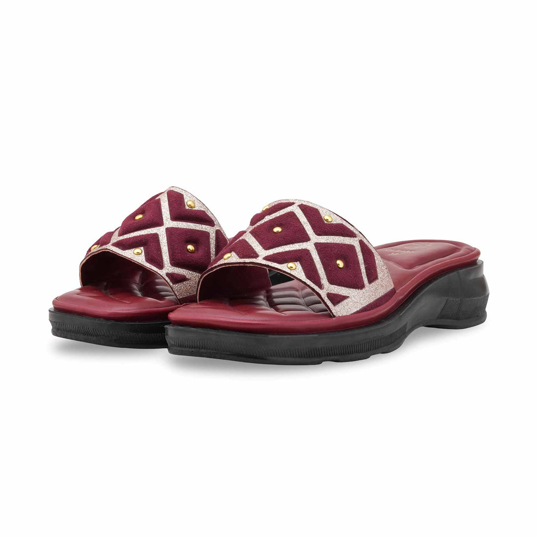 Maroon Casual Women Softy CL5480