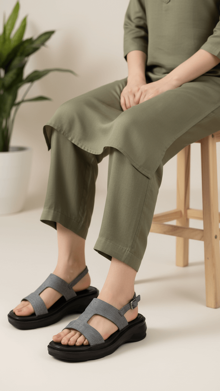 Black Casual Softy For Ladies CL5481