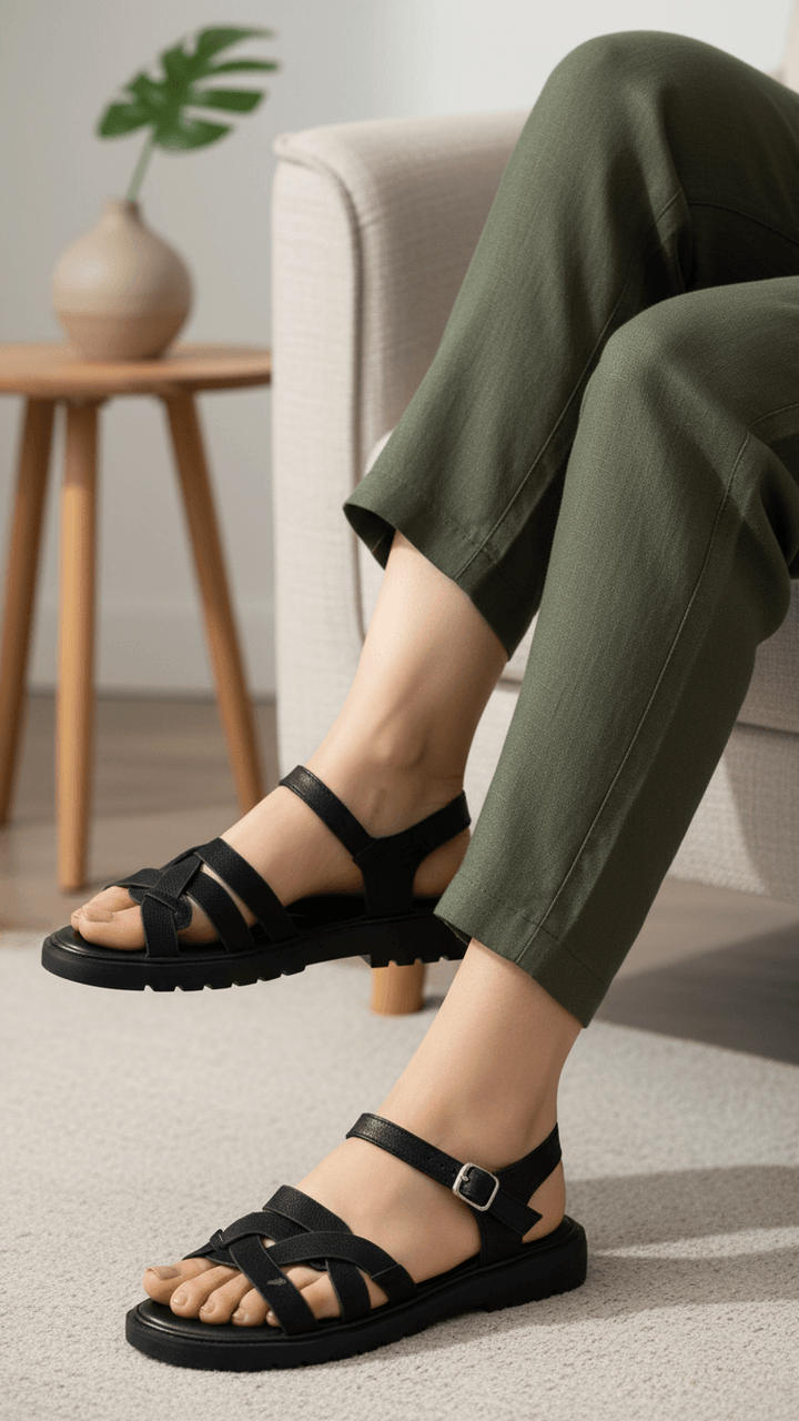 Black Casual Softy For Women CL5490