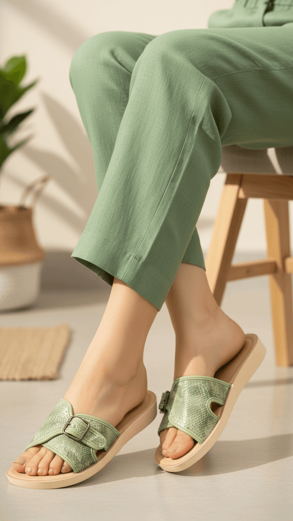Green Casual Softy For Women CL5509