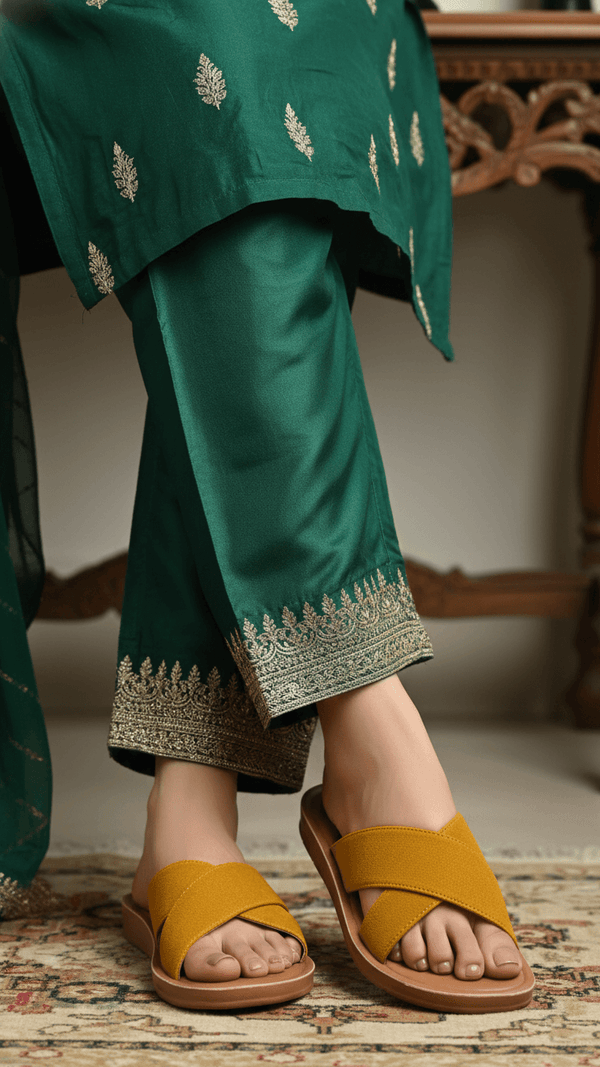 Yellow Casual Women Softy CL5605