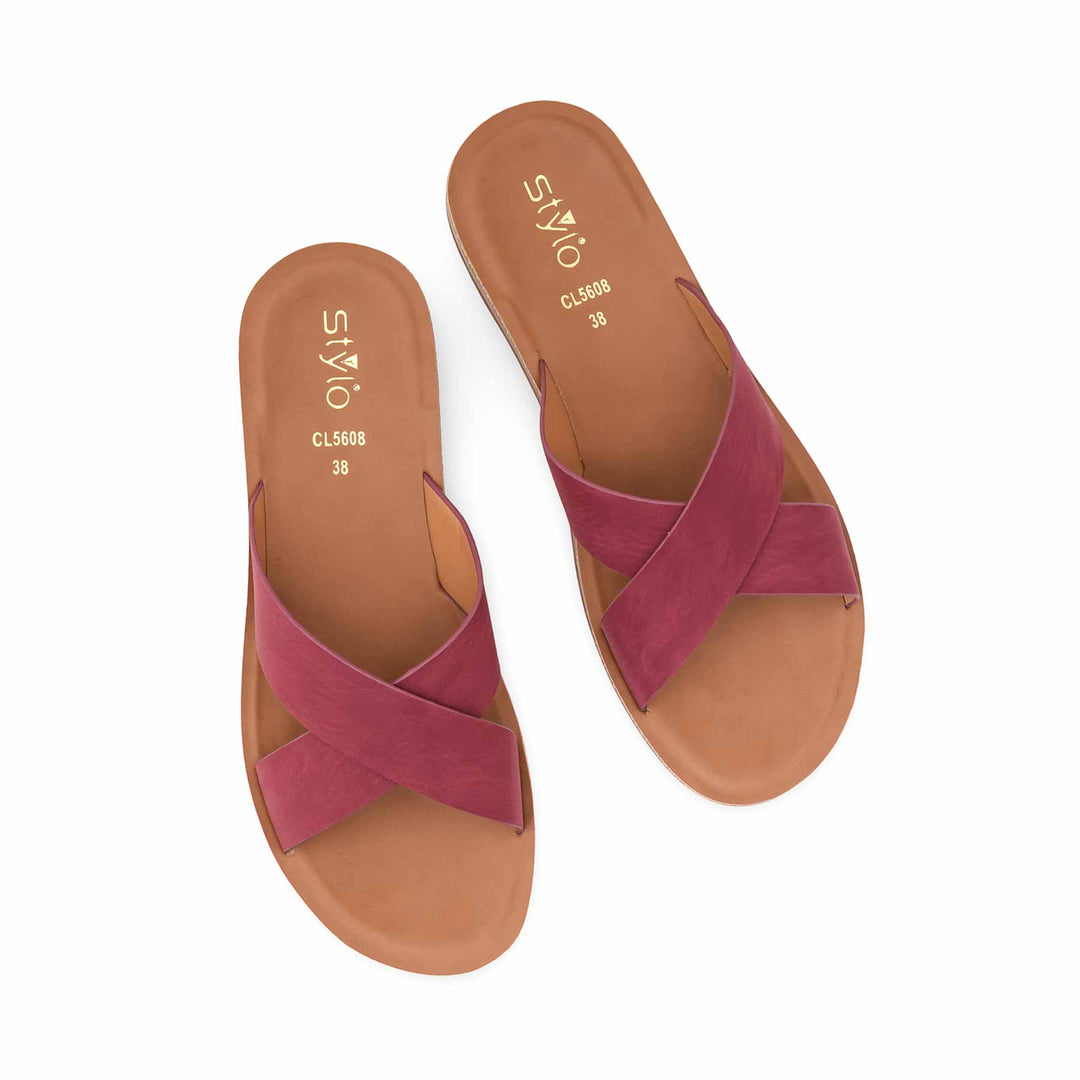 Maroon Casual Women Softy CL5608