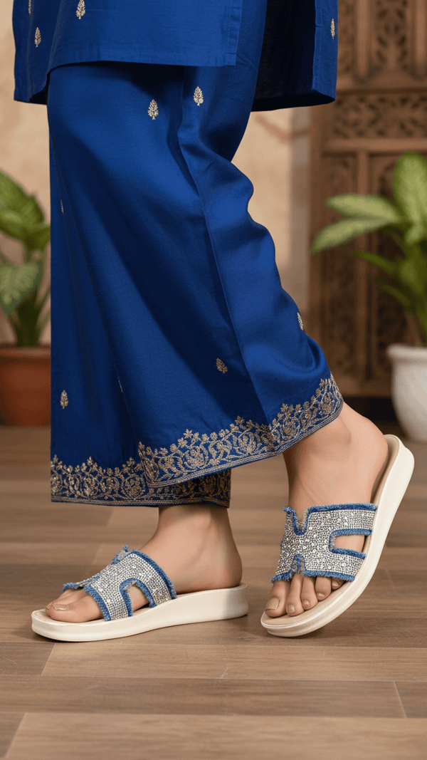 Blue Casual Women Softy CL5609