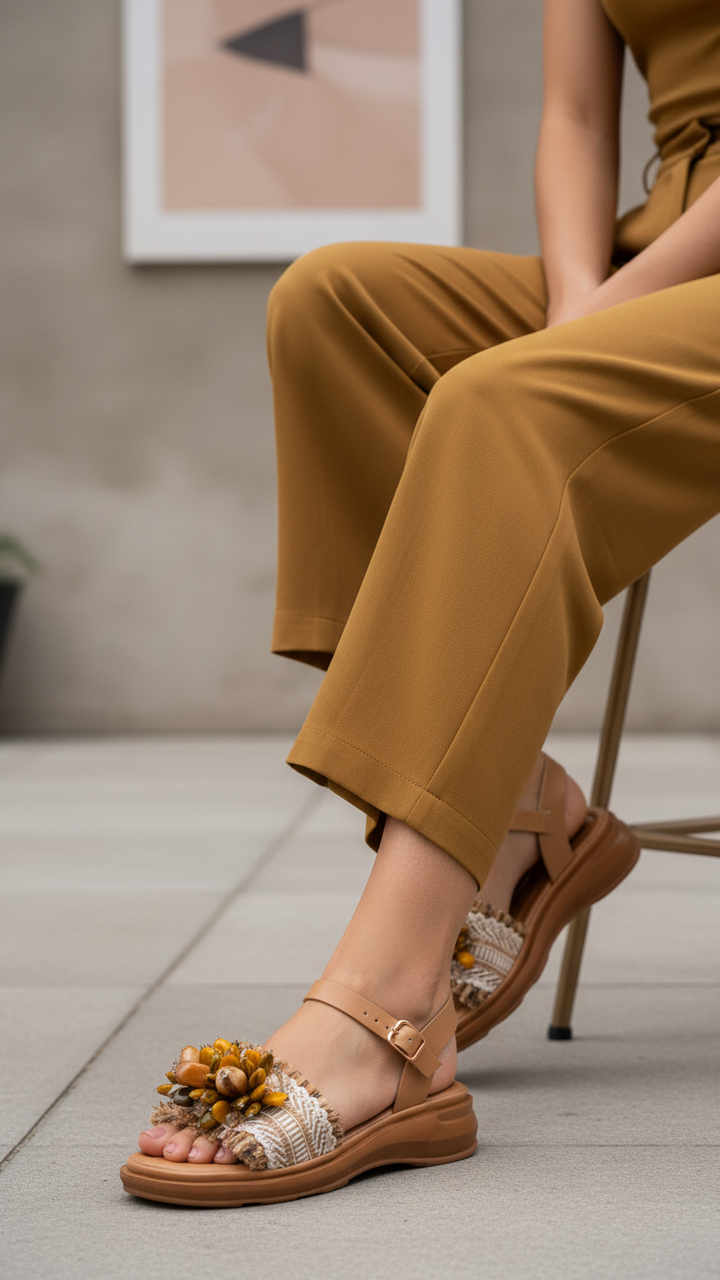 Beige Casual Softy For Women CL5612