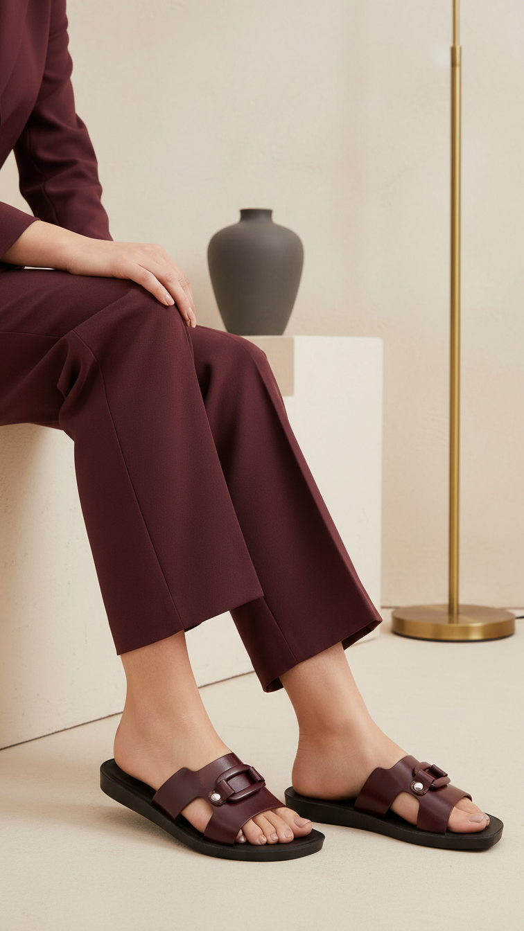 Maroon Casual Softy For Ladies CL5629