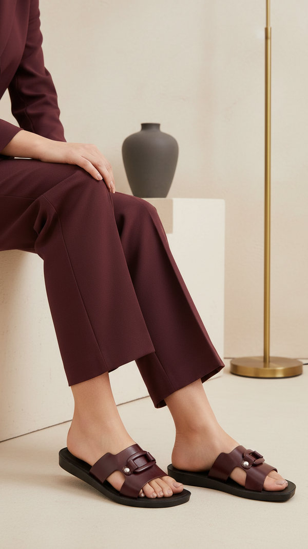 Maroon Casual Softy For Ladies CL5629