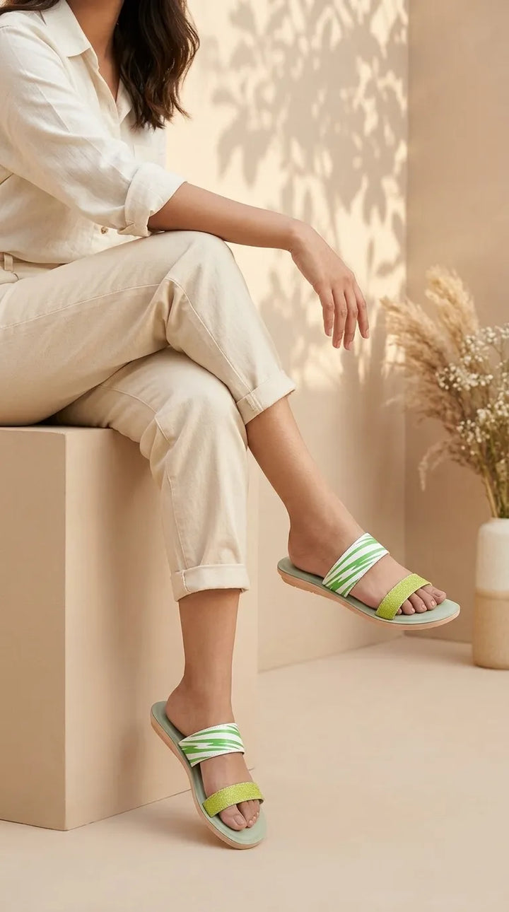 Green Casual Softy For Women CL5646