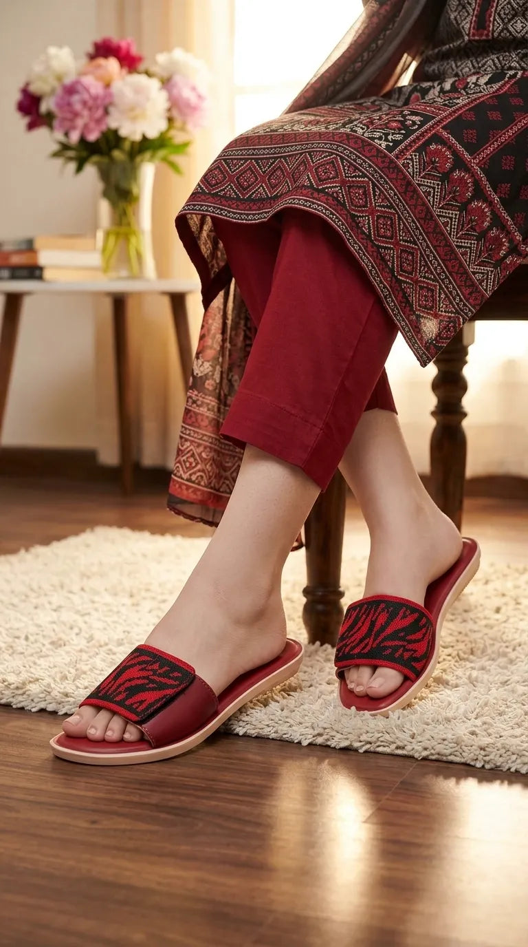 Red Casual Softy For Women CL5647