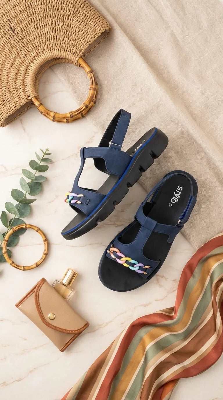 Blue Casual Softy For Ladies CL5660