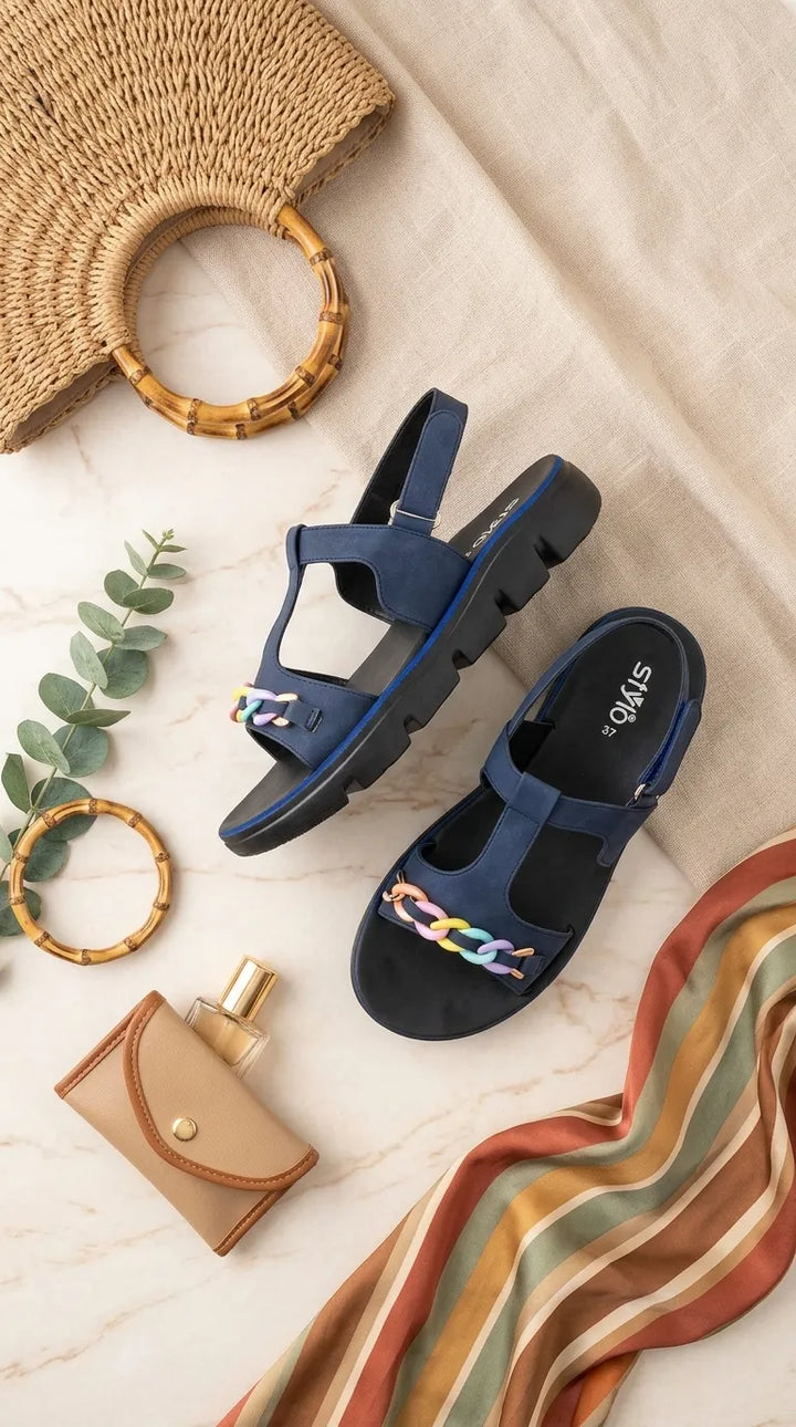 Blue Casual Softy For Ladies CL5660