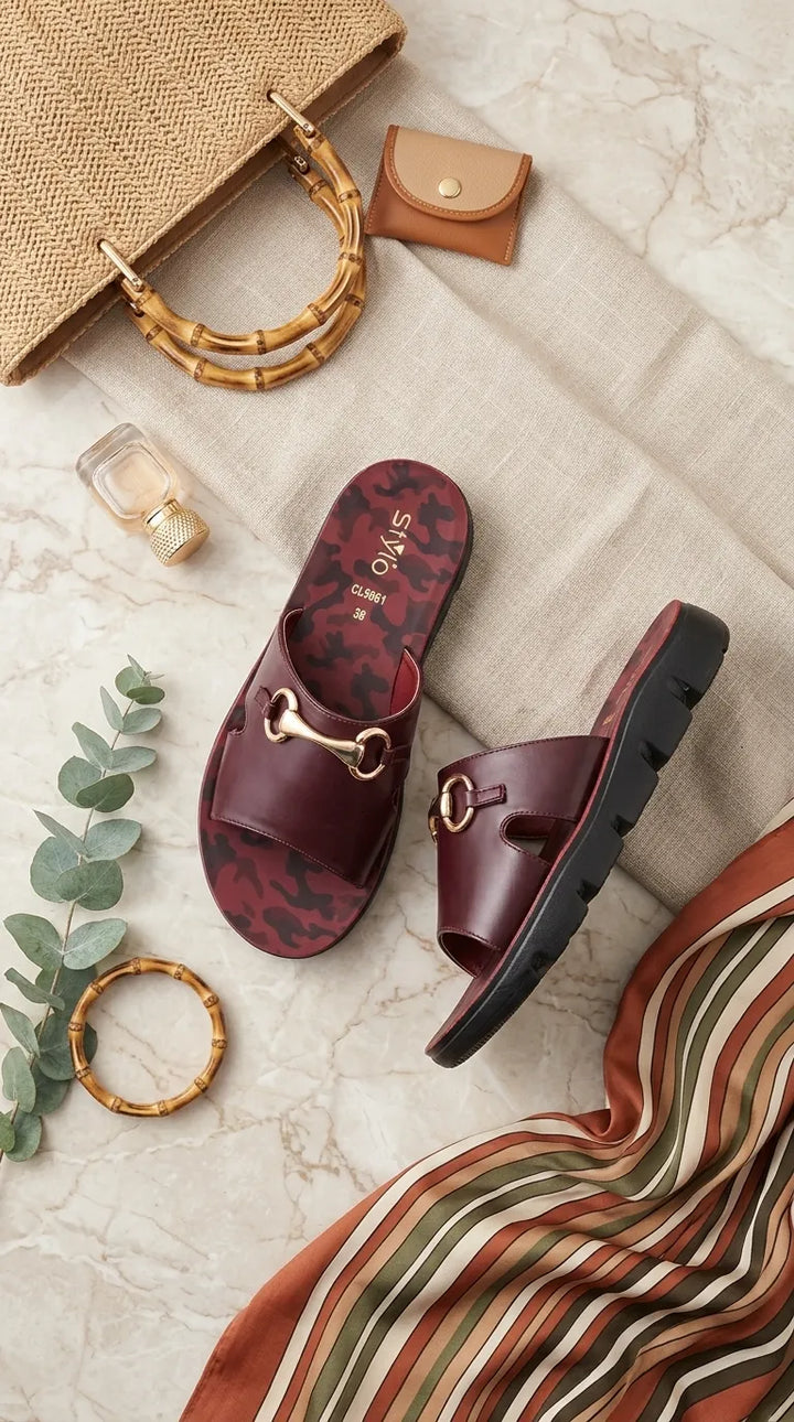 Maroon Casual Softy For Ladies CL5661