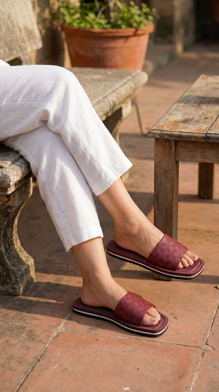Maroon Casual Women Softy CL7214