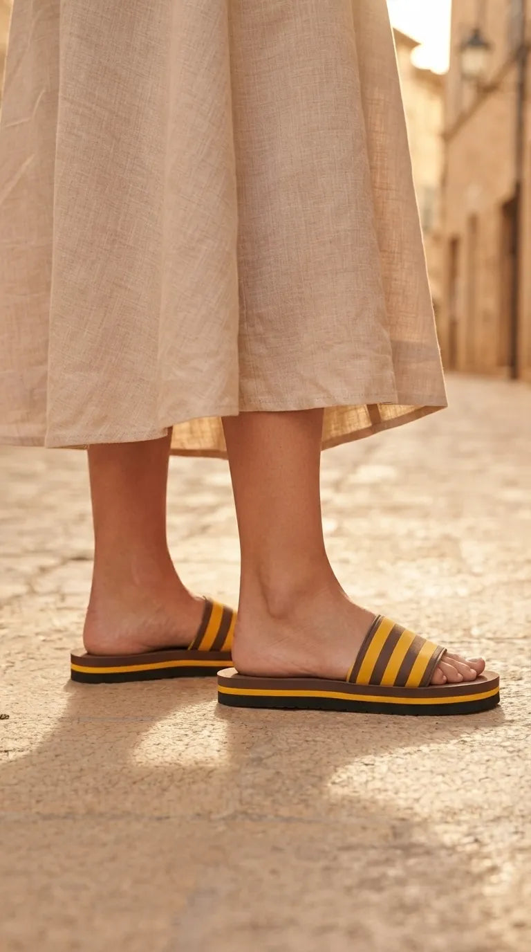 Yellow Casual Softy For Ladies CL7219