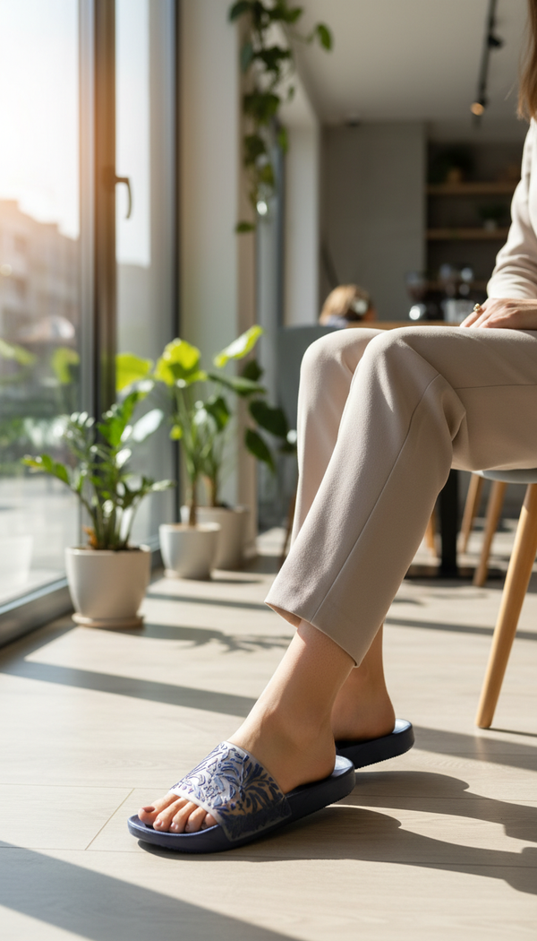 Blue Casual Softy For Women CL9382