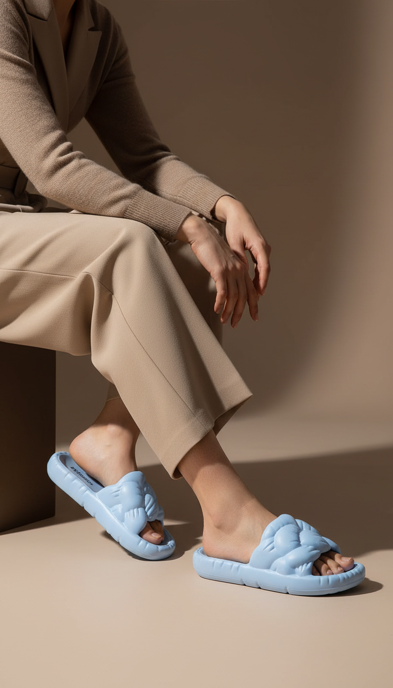 Sky Blue Casual Softy For Women CL9393