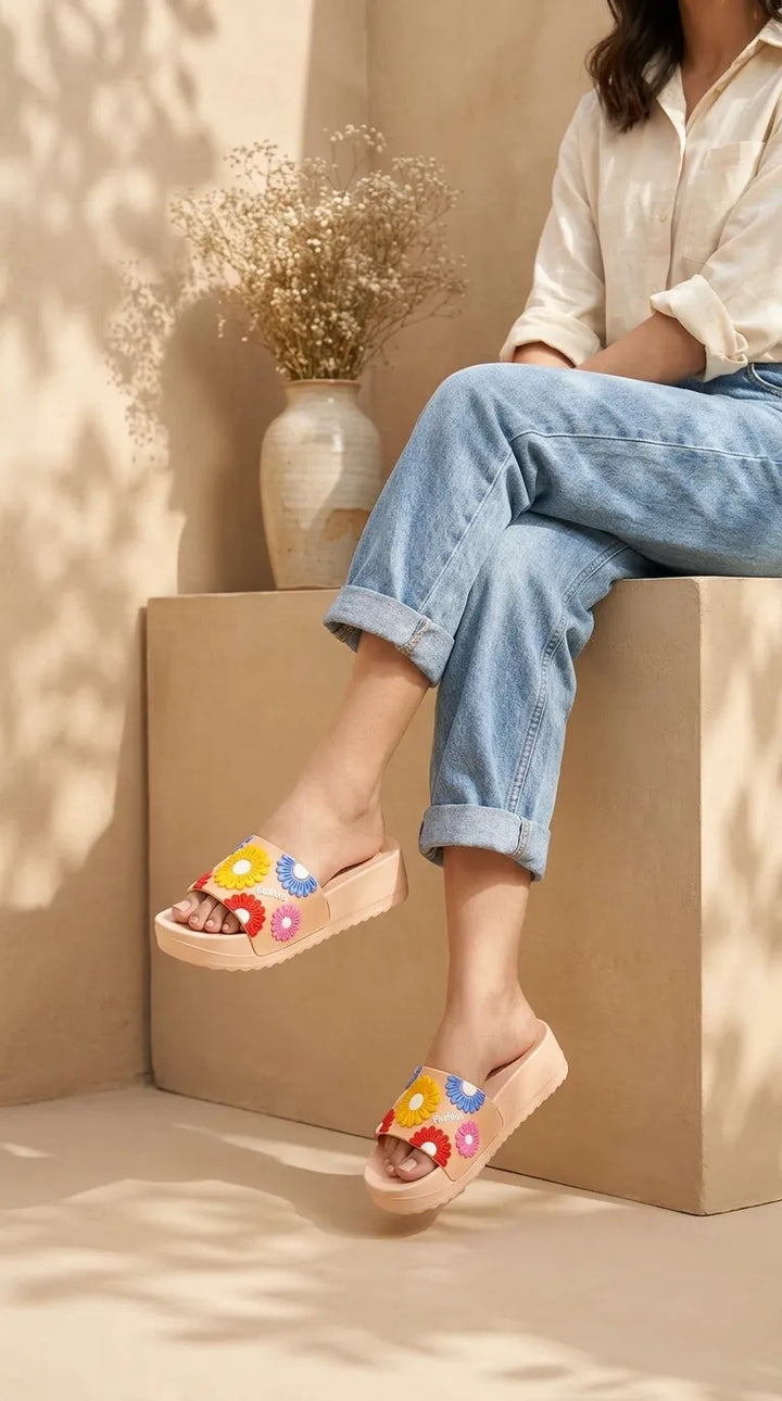 Beige Casual Softy For Women CL9411