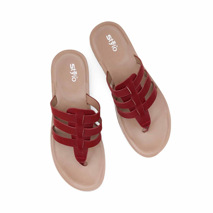 Maroon Casual Women Softy CLS021