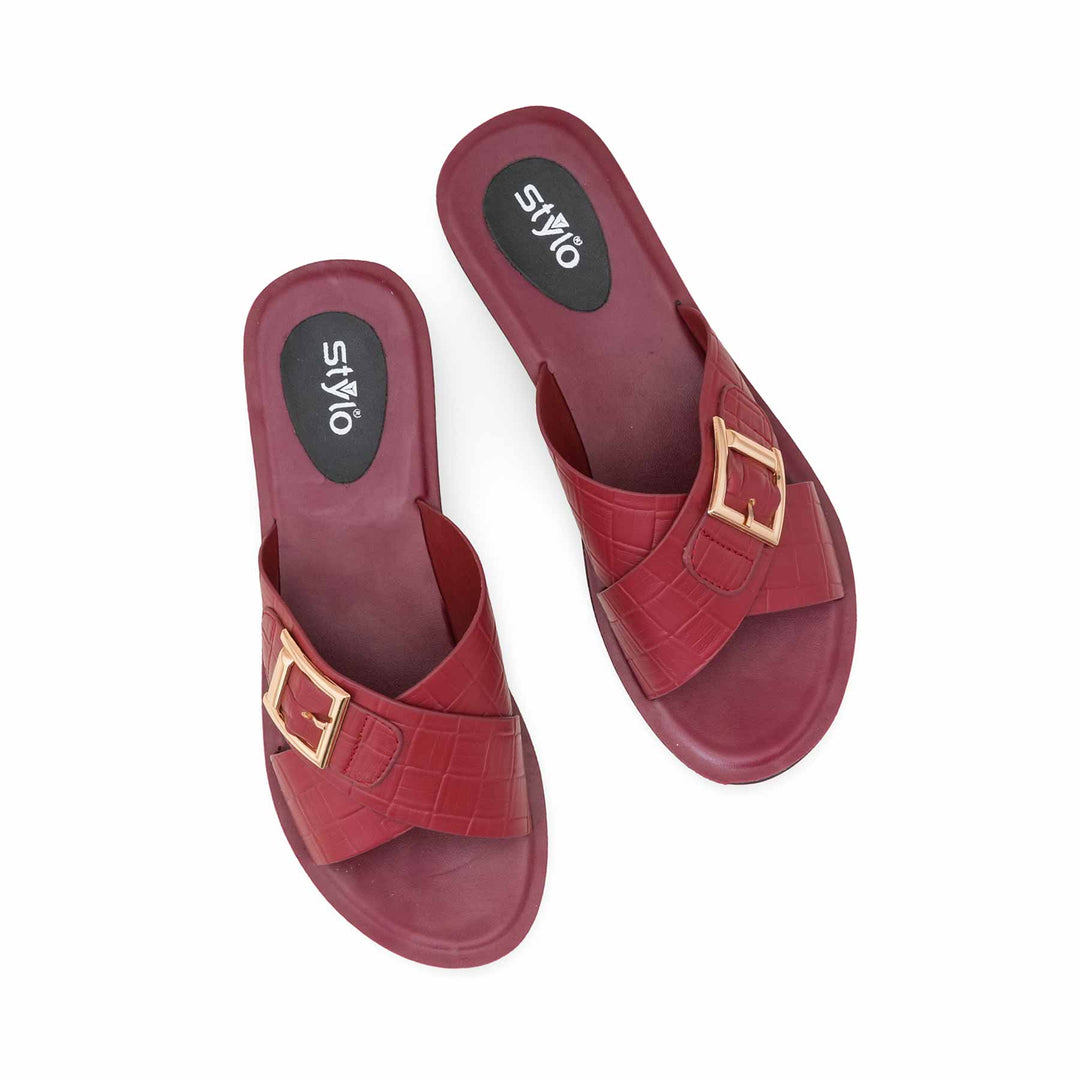 Maroon Casual Women Softy CLS039