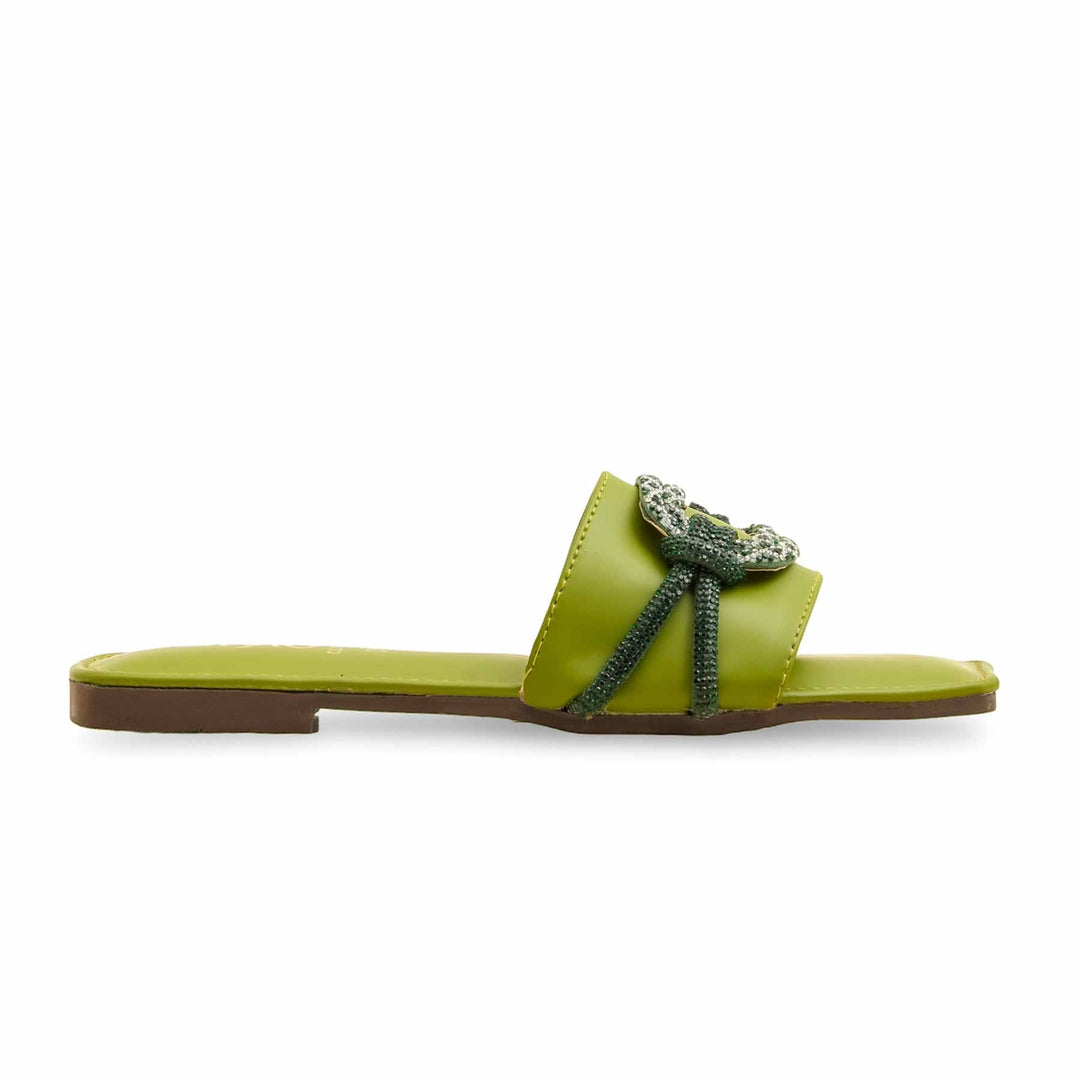 Green Casual Slipper CL2089