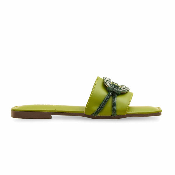 Green Casual Slipper CL2089