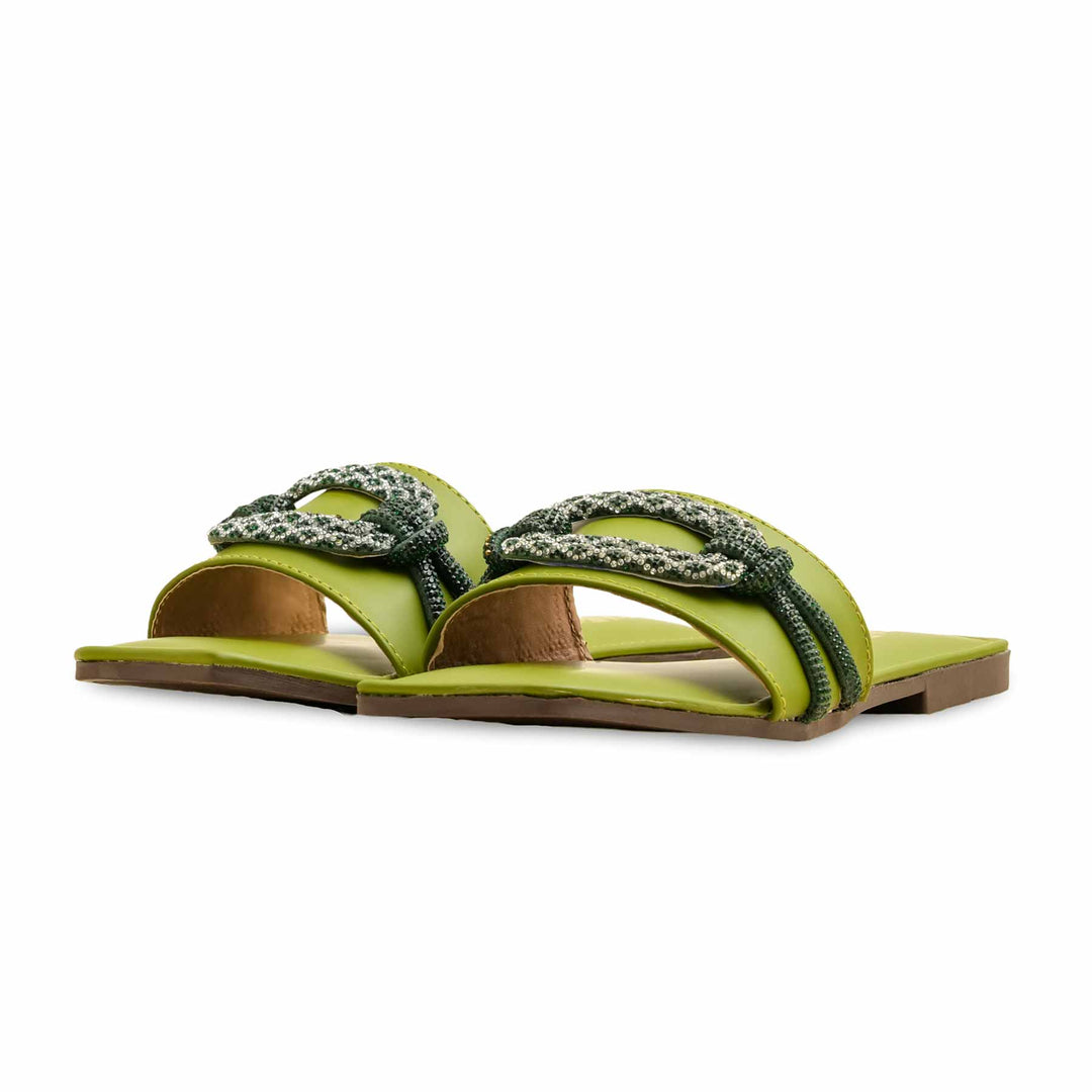 Green Casual Slipper CL2089