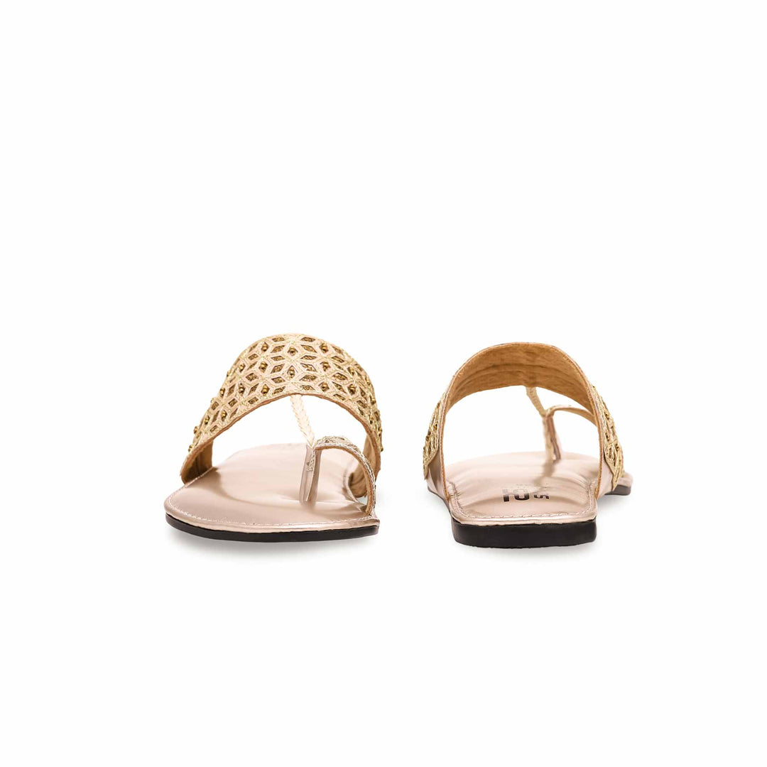 Golden Ethnic Chappal EC0176