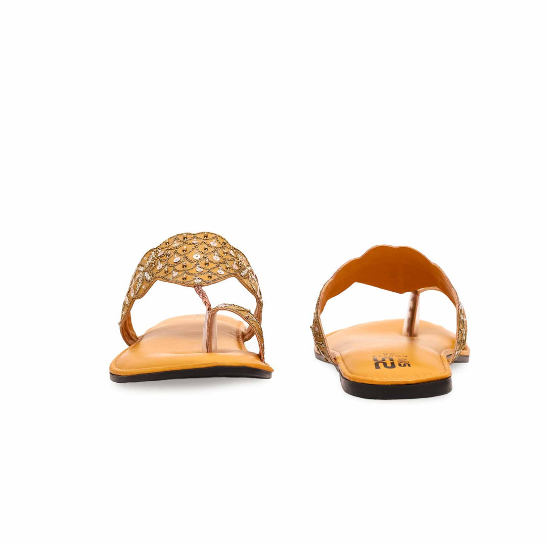 Mustard Ethnic Chappal EC0177