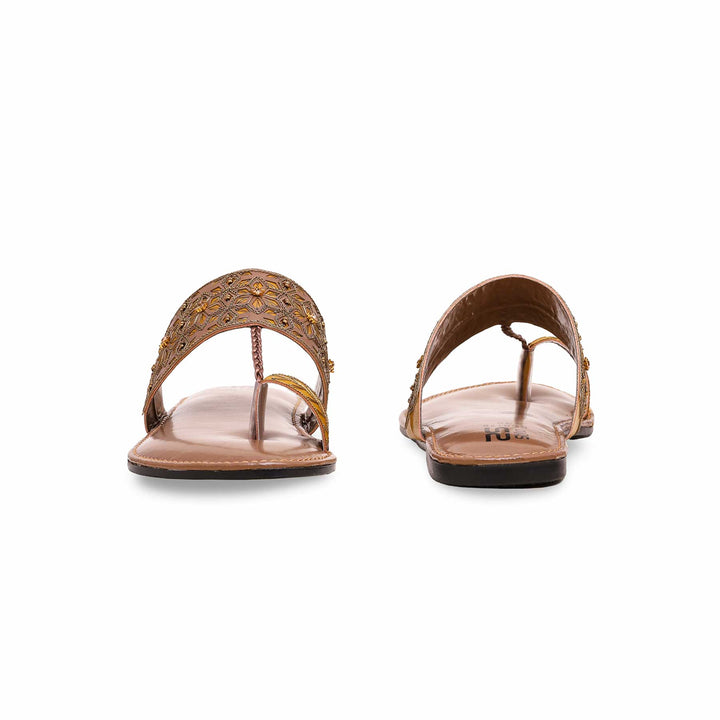 Brown Fancy Chappal EC0178