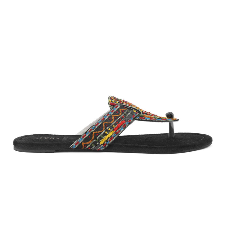 Black Ethnic Chappal EC0194